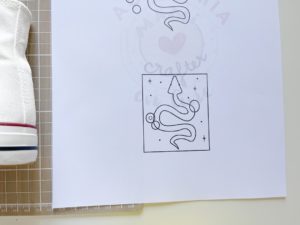Bambas serpiente (aplicación, bordado y pintura)